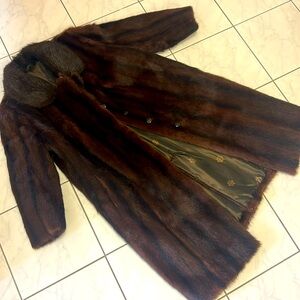 Custom made one of a kind, long fur jacket. From Europe.